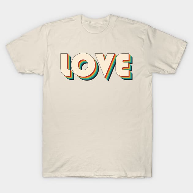 Love 90s Cream T-Shirt by Darkzous